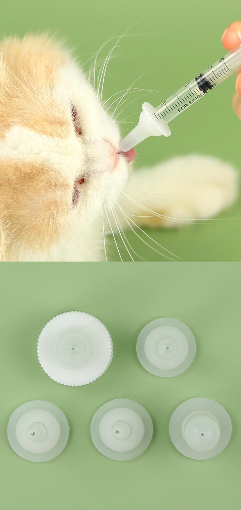 Pet Bottle Syringe Suit Newborn Kitten Feed Device