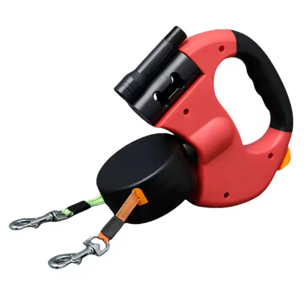 Dog Leash, Two-in-one Double-headed Automatic Retractable Leash