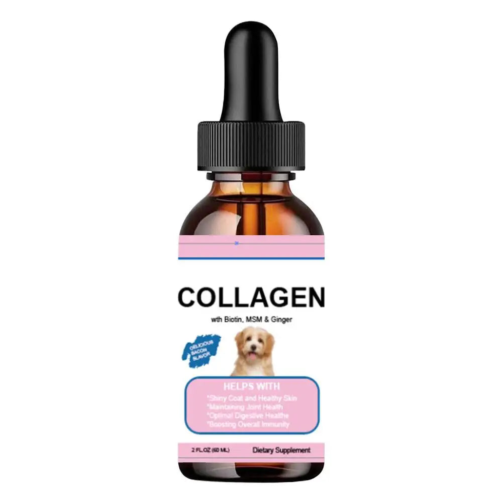 Pet Collagen Drops For Dogs And Cats Healthy Nutritional Supplement