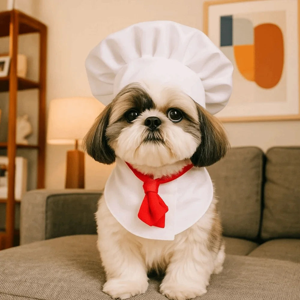 Cute Pet Cooking King Hat