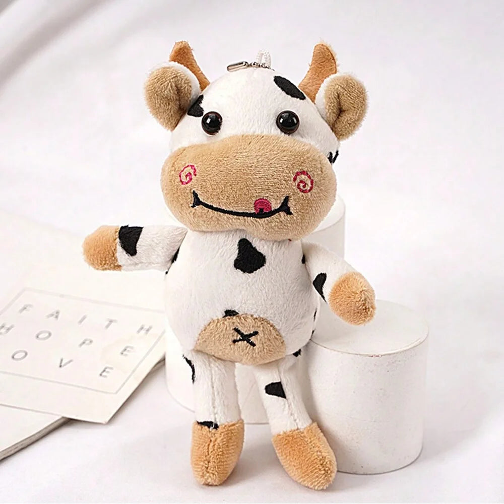 1pc-Cute pet cow plush toy