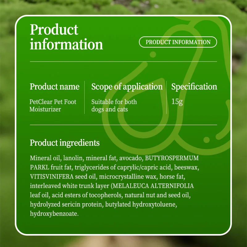 Cat Dog Paw Balm Foot Dryness Prevention