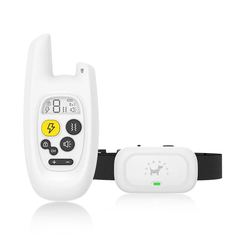 Dog training device remote control barking