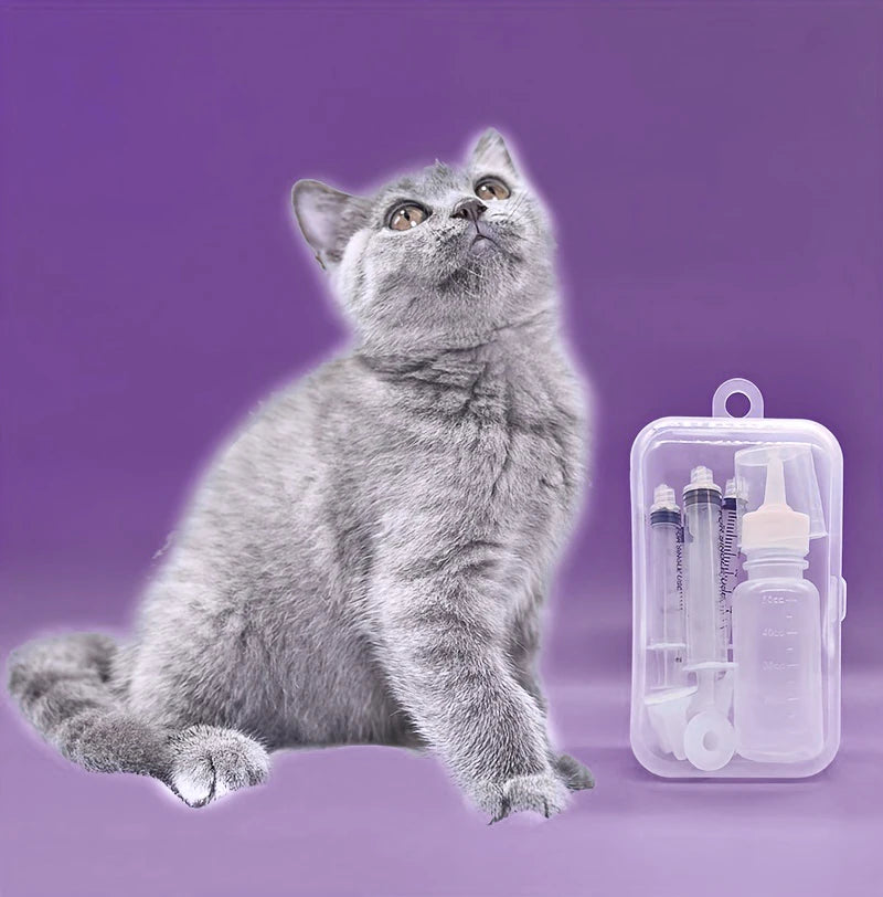 Pet Bottle Syringe Suit Newborn Kitten Feed Device