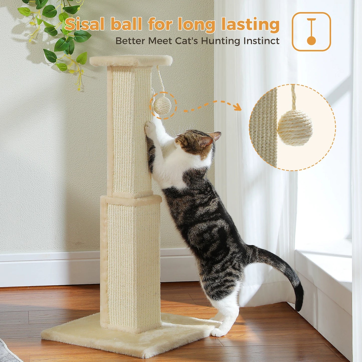 80CM Cat Scratching Post for Indoor
