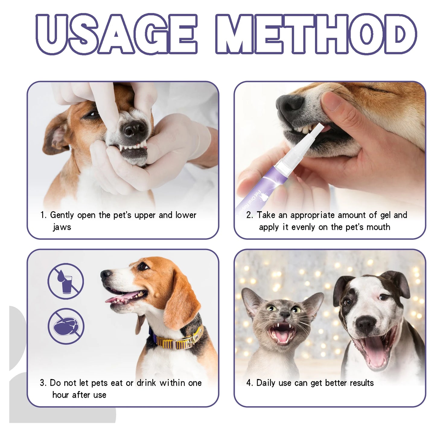 Pet Dental Care Gel 3ml Teeth Cleaning