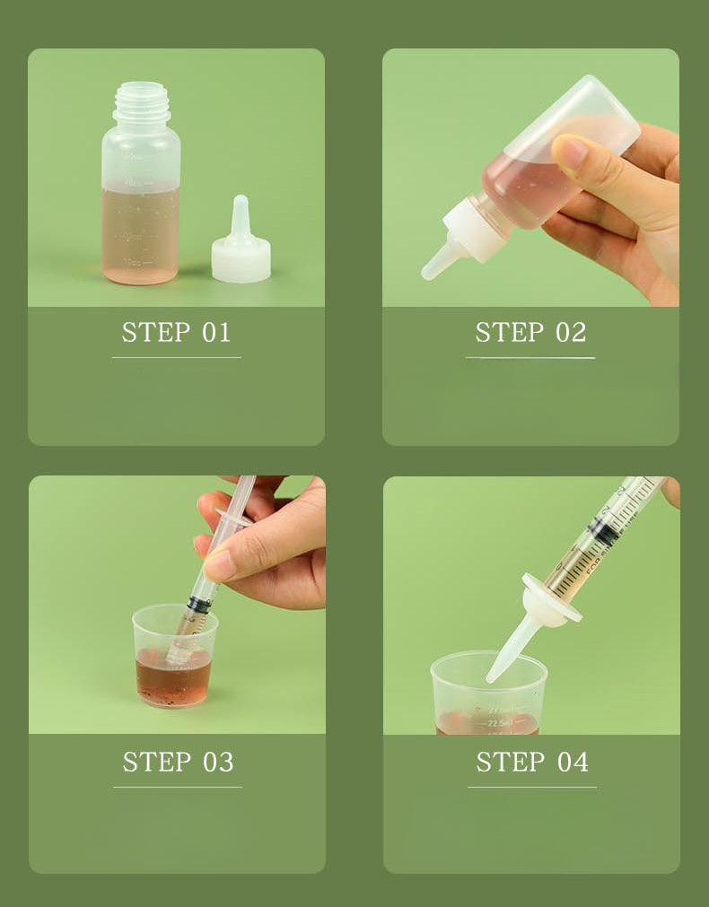 Pet Bottle Syringe Suit Newborn Kitten Feed Device