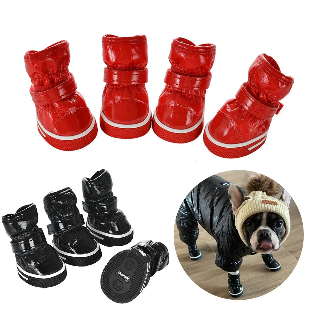 Winter Shoes For Small Medium Dogs Cats Waterproof