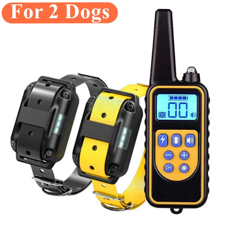 800m Digital Dog Training Collar Waterproof Rechargeable Remote Control