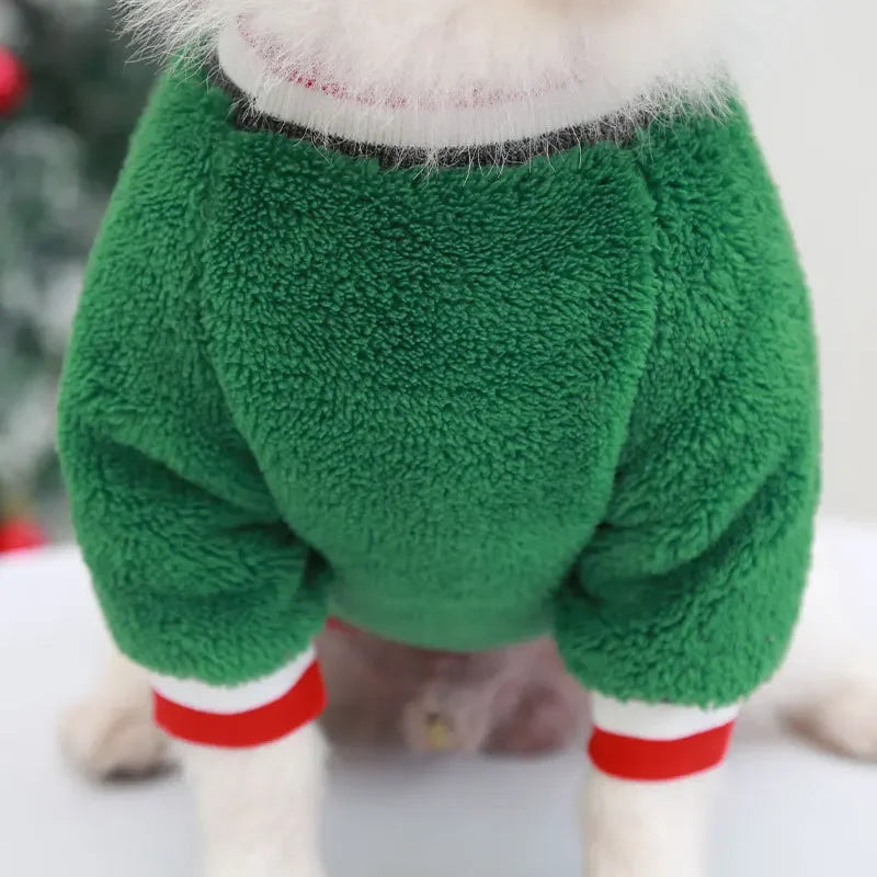 Pet Clothes Elk Santa Claus Hoodies
