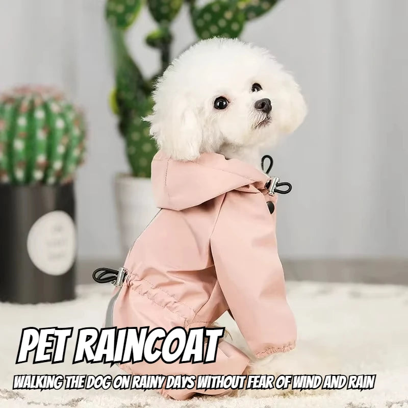Pet clothing, rainproof, breathable and reflective clothes