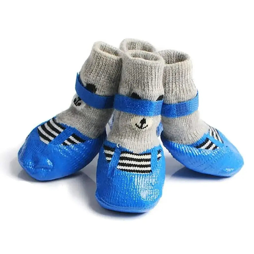 2 Pair Pet Dog Shoes Socks Waterproof