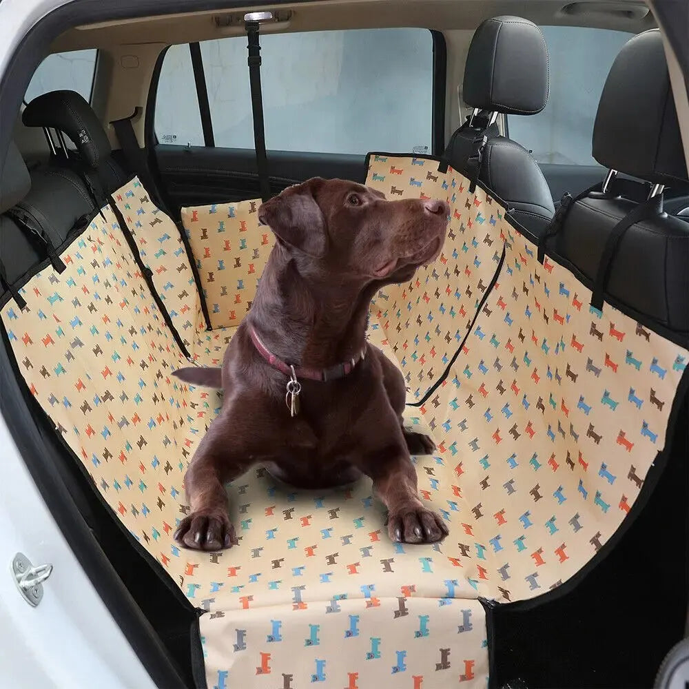 Waterproof Pet  Car Seat Cover  Printed