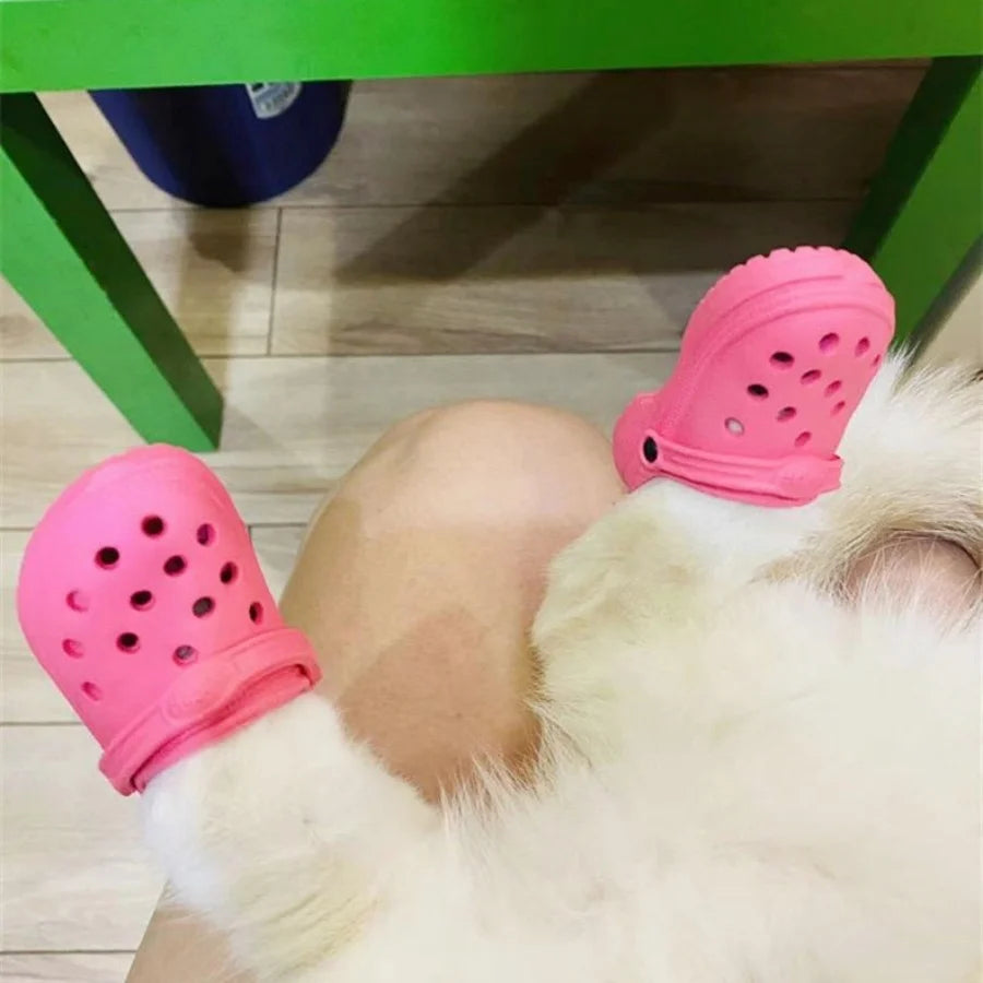 4 small pet shoes