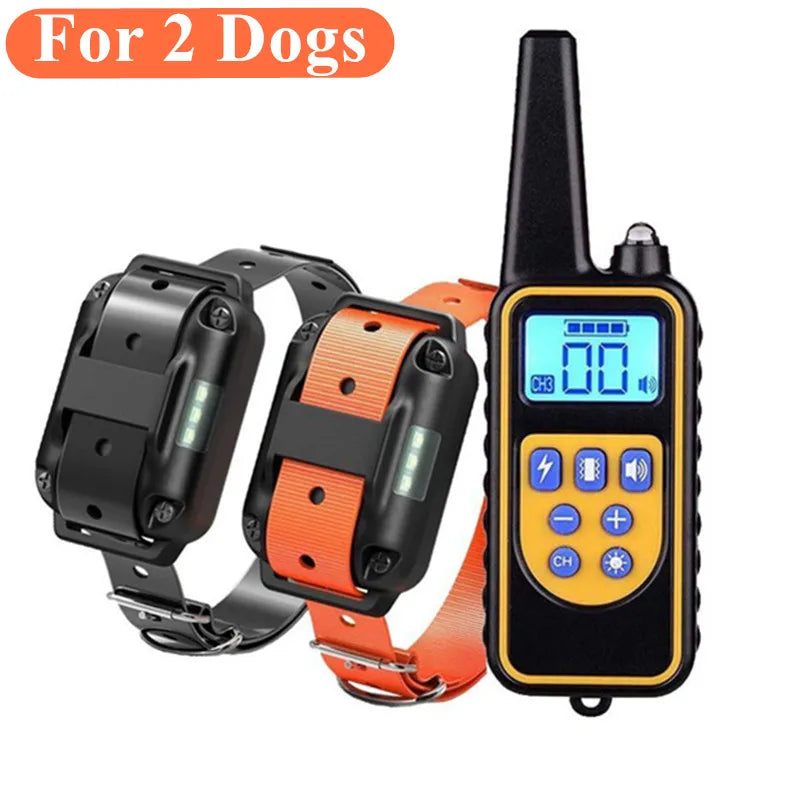 800m Digital Dog Training Collar Waterproof Rechargeable Remote Control