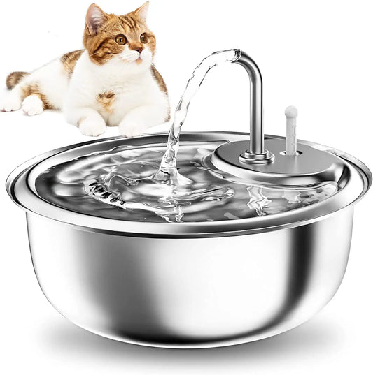 Pet Automatic Water Fountain 3.4L Large Capacity Stainless