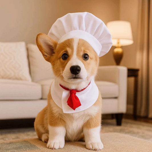 Cute Pet Cooking King Hat