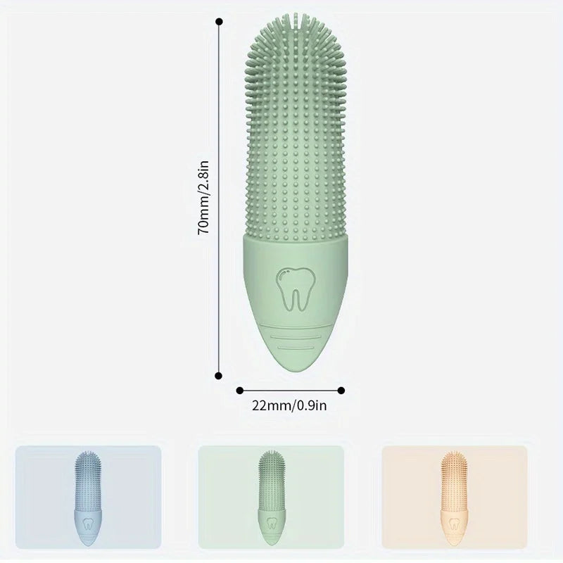 Dog Toothbrush, 360° Cleaning Finger Toothbrush