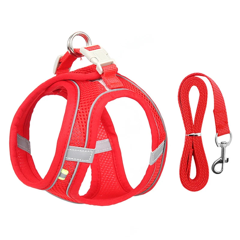 Dog Harness Leash Set for Small Dogs Adjustable