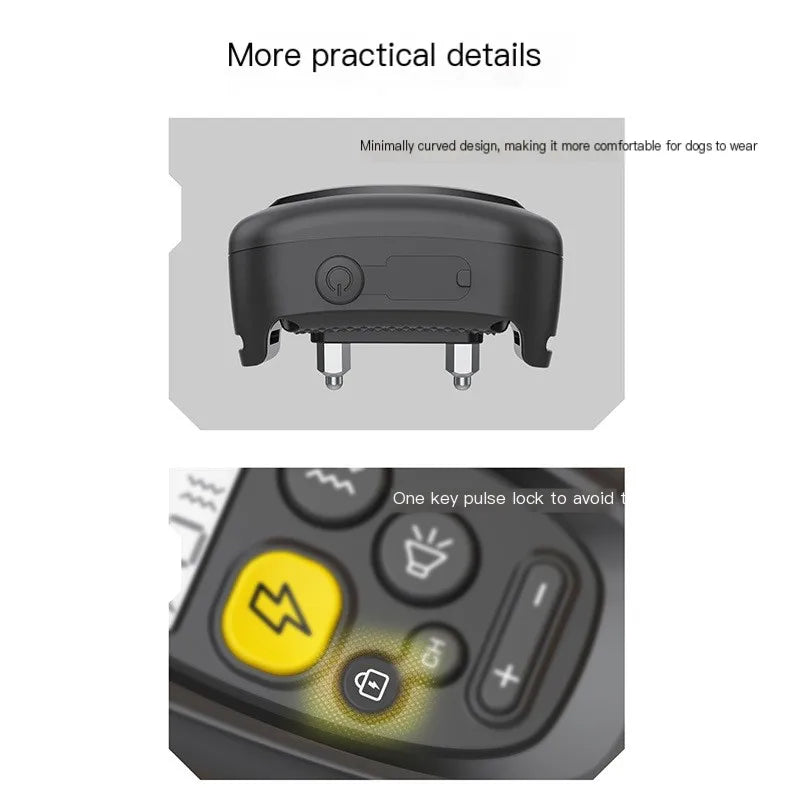 Dog training device remote control barking