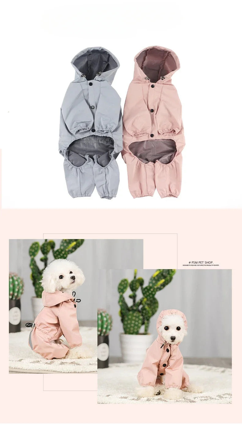 Pet clothing, rainproof, breathable and reflective clothes