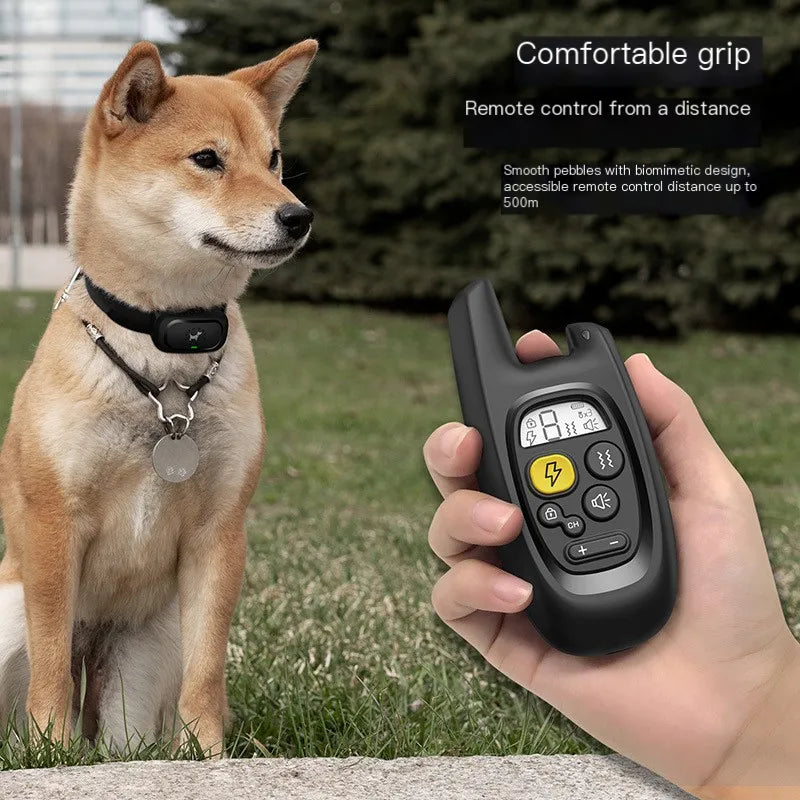 Dog training device remote control barking
