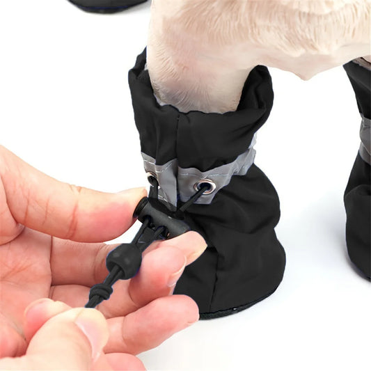4pcs Water-Resistant Dog Shoes For Small Dogs