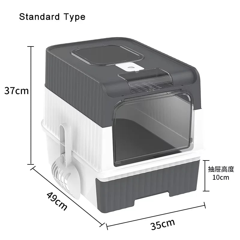 Cat Litter Box Large Rechargeable Self-cleaning