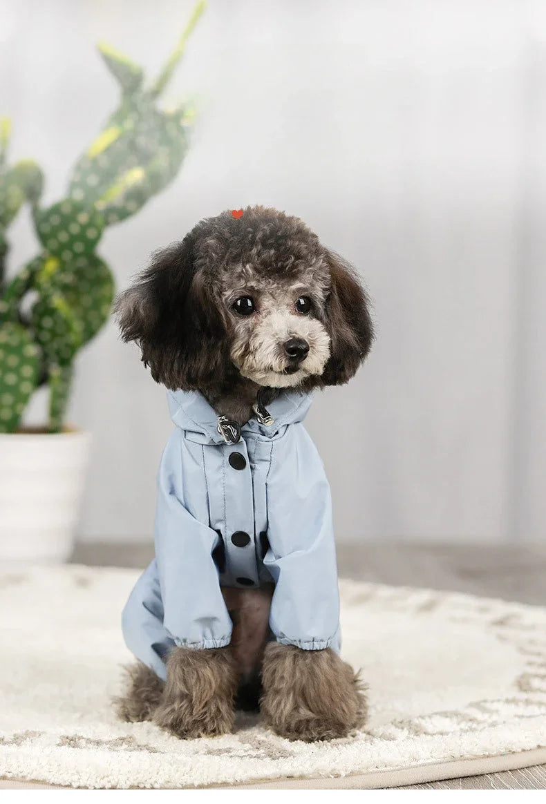 Pet clothing, rainproof, breathable and reflective clothes