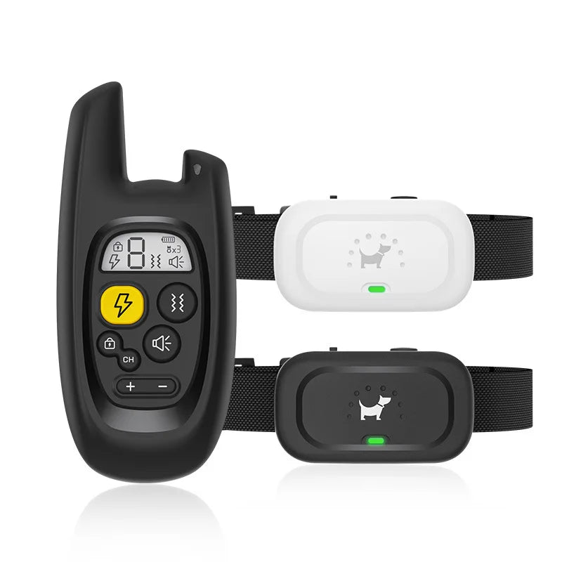 Dog training device remote control barking