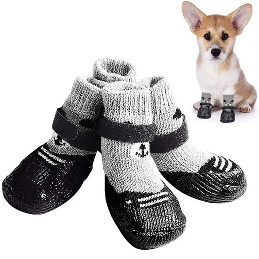 2 Pair Pet Dog Shoes Socks Waterproof