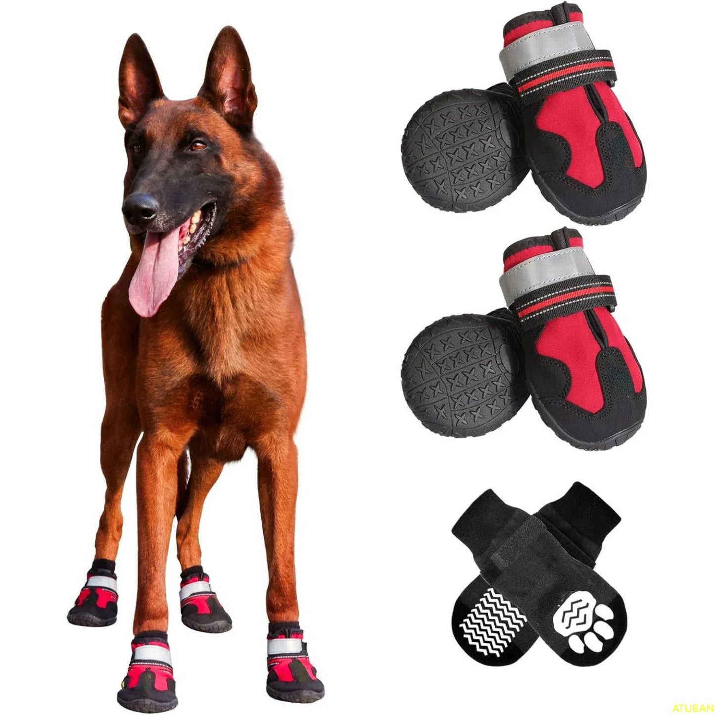 Dog Shoes-Waterproof Boots Comfortable and Breathable