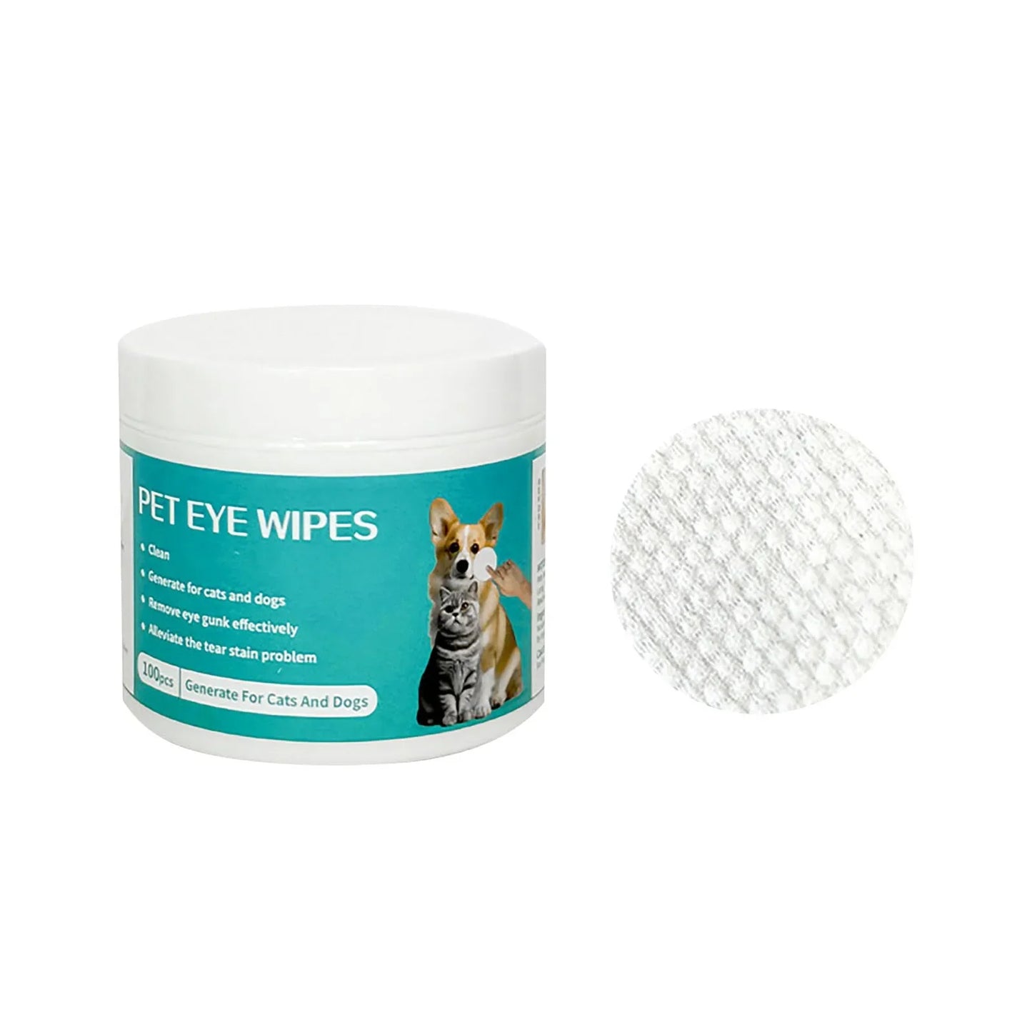 100 Pieces of Pet Eye Wipes