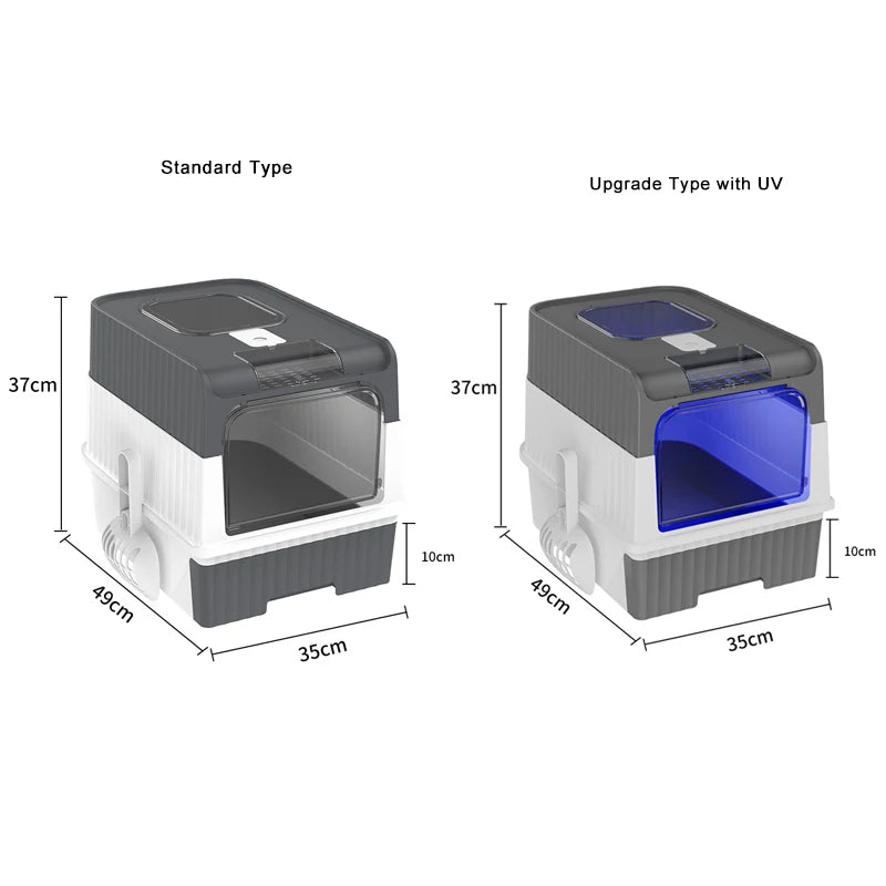 Cat Litter Box Large Rechargeable Self-cleaning