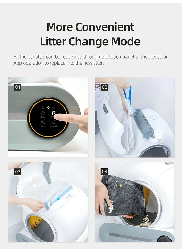 Automatic Smart Cat Litter Box Self-cleaning