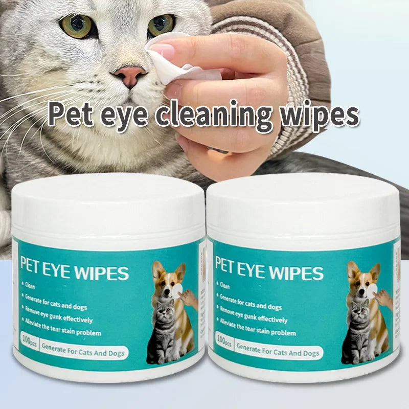 100 Pieces of Pet Eye Wipes