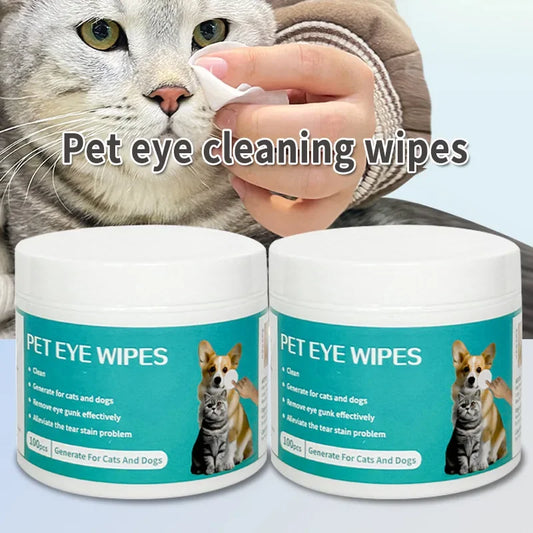 100 Pieces of Pet Eye Wipes