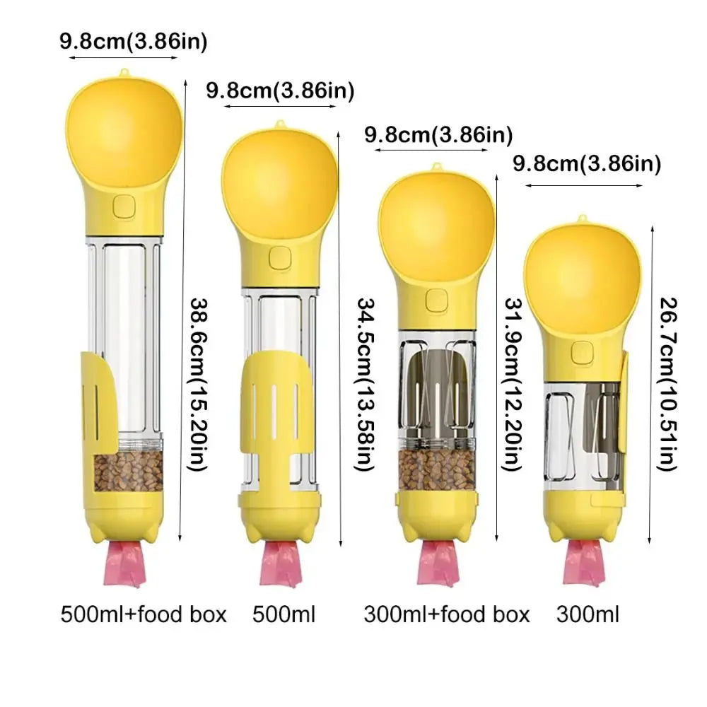 Pet Water Food Dispenser 3 in 1 Bottle