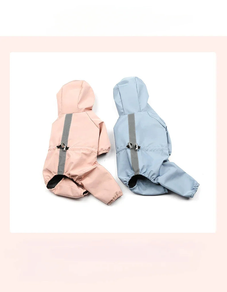 Pet clothing, rainproof, breathable and reflective clothes