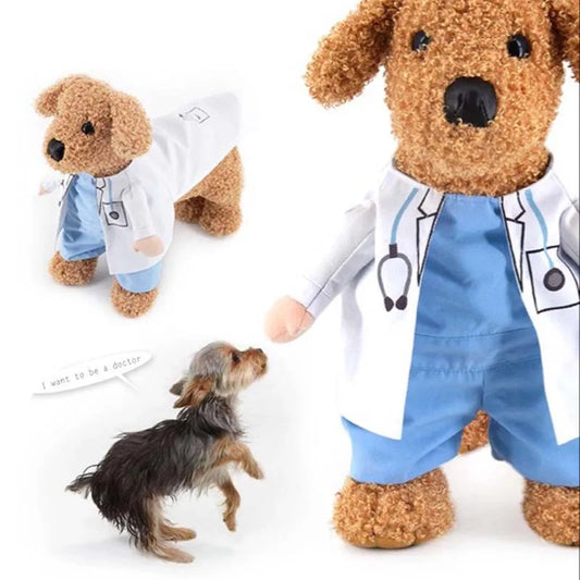 Clothes Cat Dog Cosplay Doctors Costume
