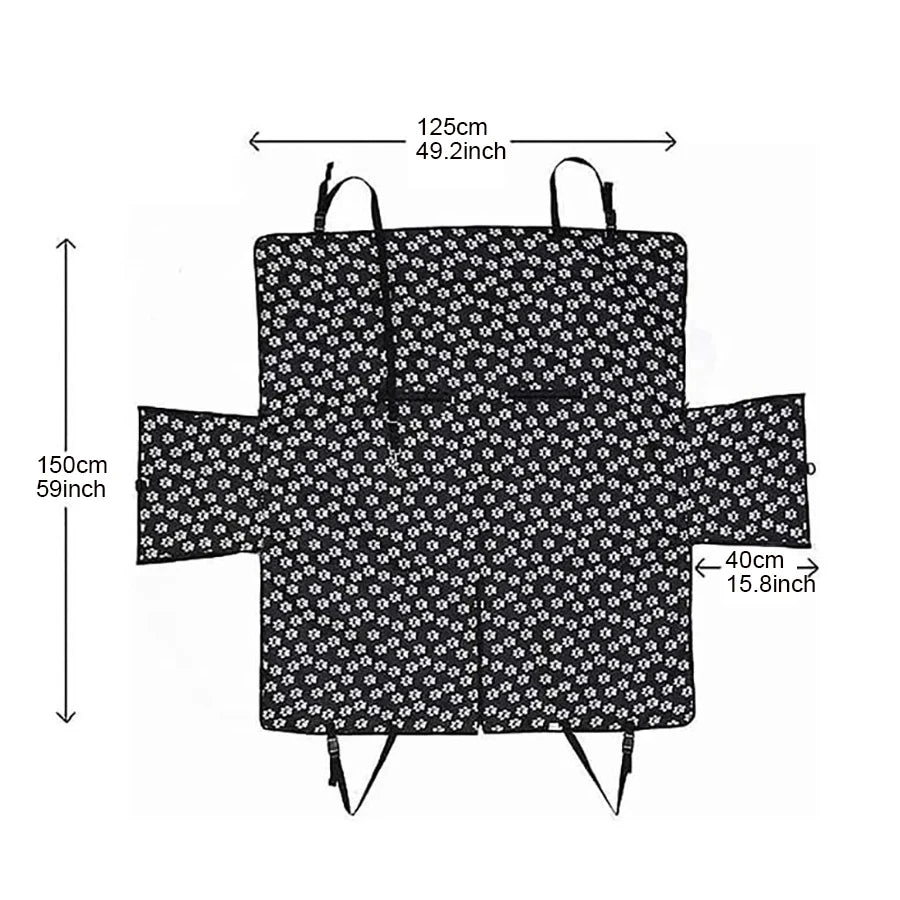 Waterproof Pet  Car Seat Cover  Printed