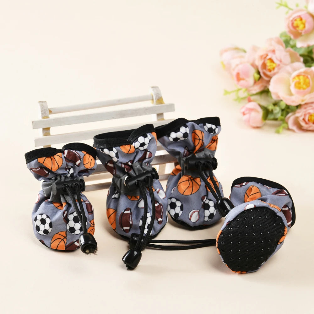 4pcs Pet Outdoor Sneakers