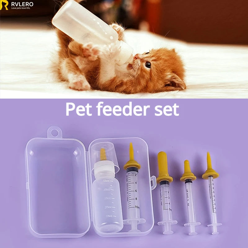 Pet Bottle Syringe Suit Newborn Kitten Feed Device