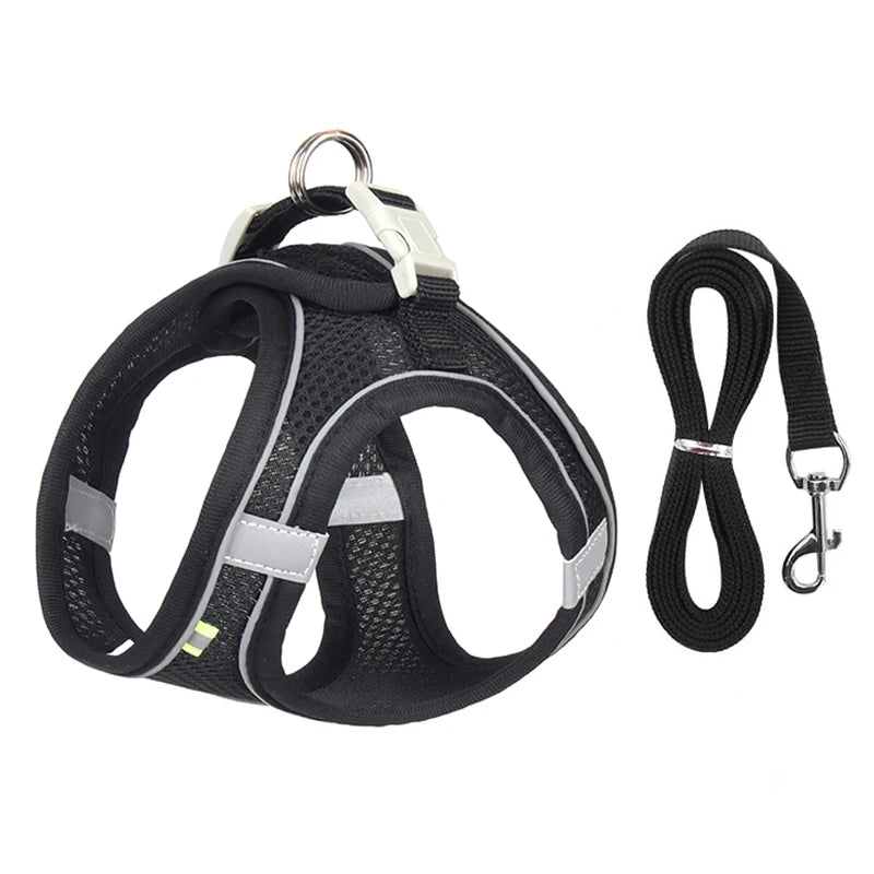 Dog Harness Leash Set for Small Dogs Adjustable
