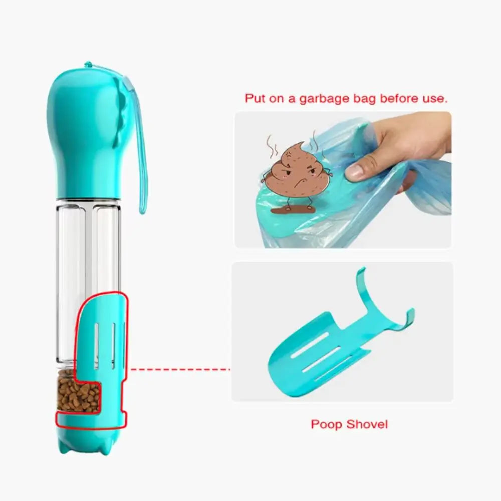 Pet Water Food Dispenser 3 in 1 Bottle
