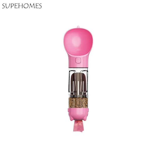 Pet Water Food Dispenser 3 in 1 Bottle