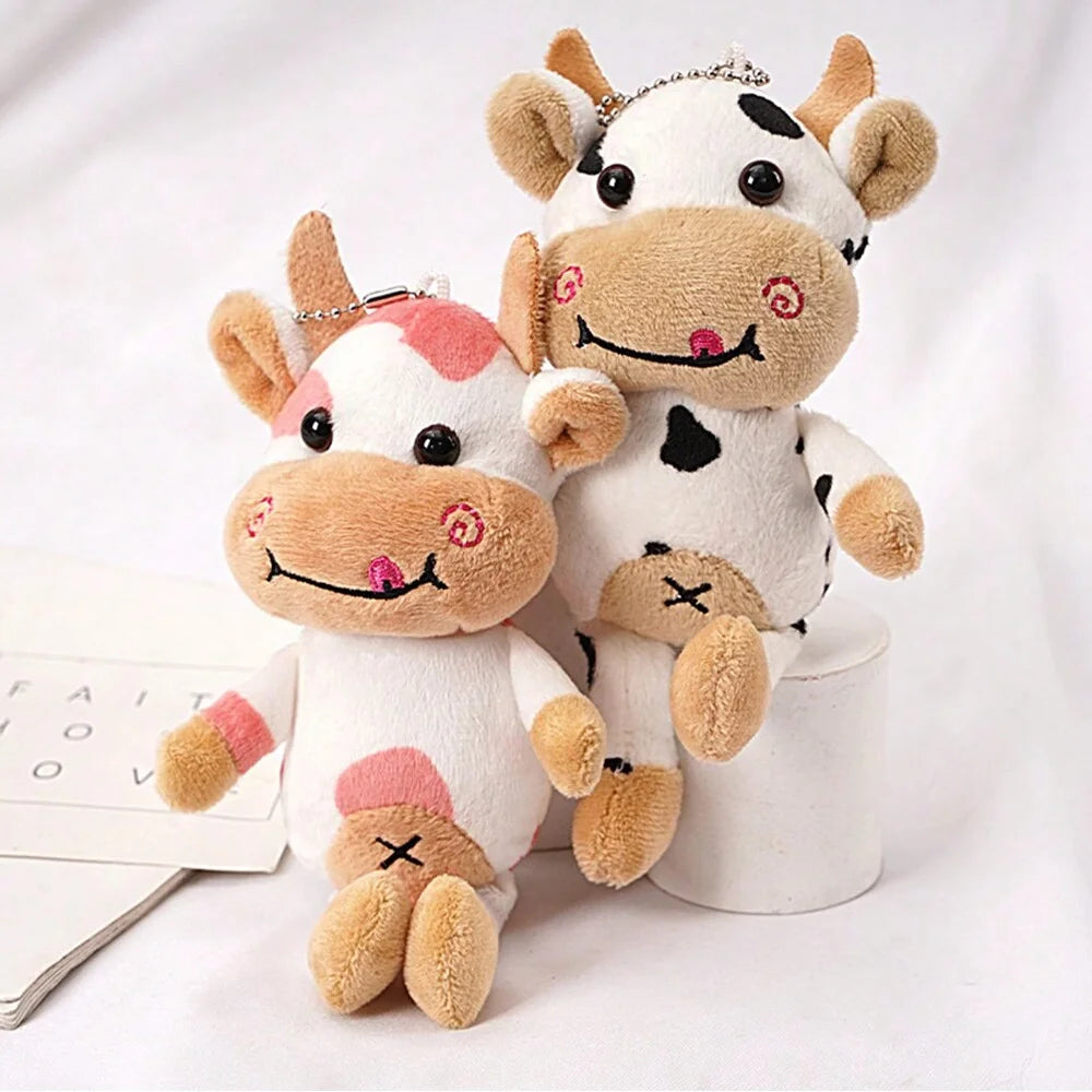 1pc-Cute pet cow plush toy