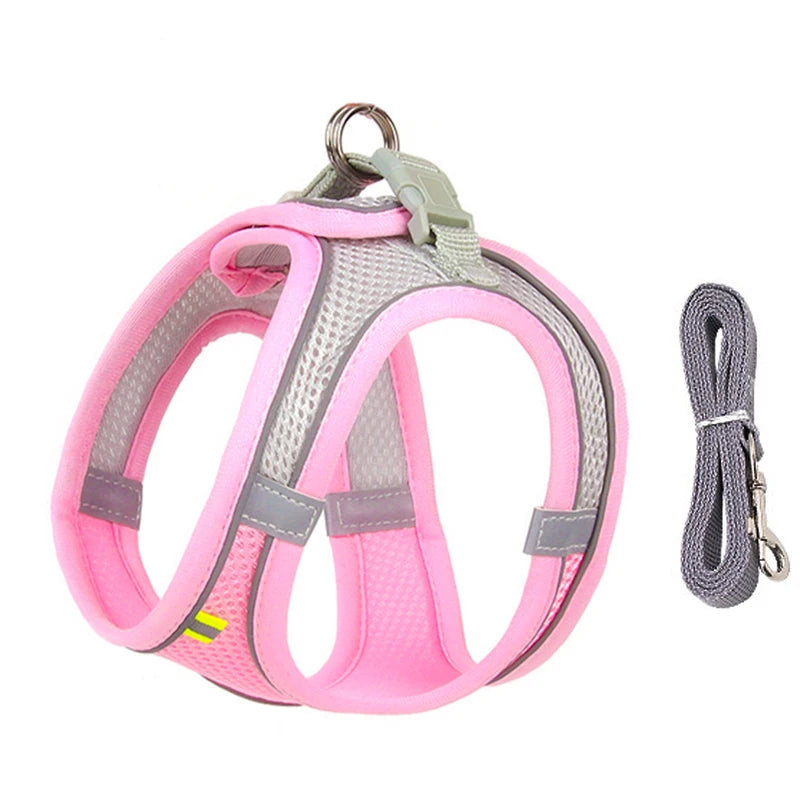 Dog Harness Leash Set for Small Dogs Adjustable