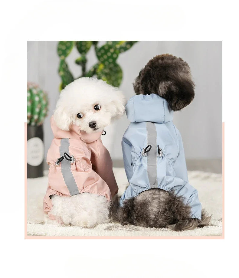 Pet clothing, rainproof, breathable and reflective clothes