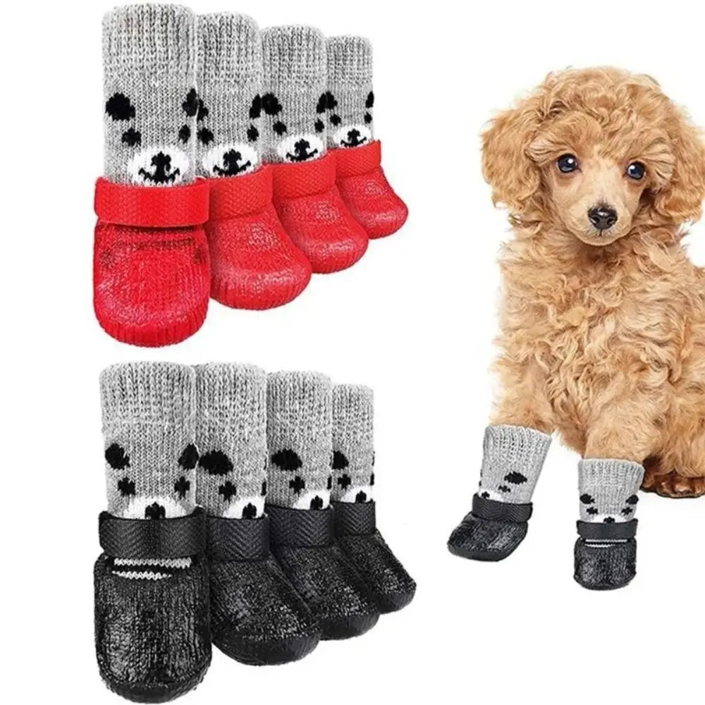 2 Pair Pet Dog Shoes Socks Waterproof